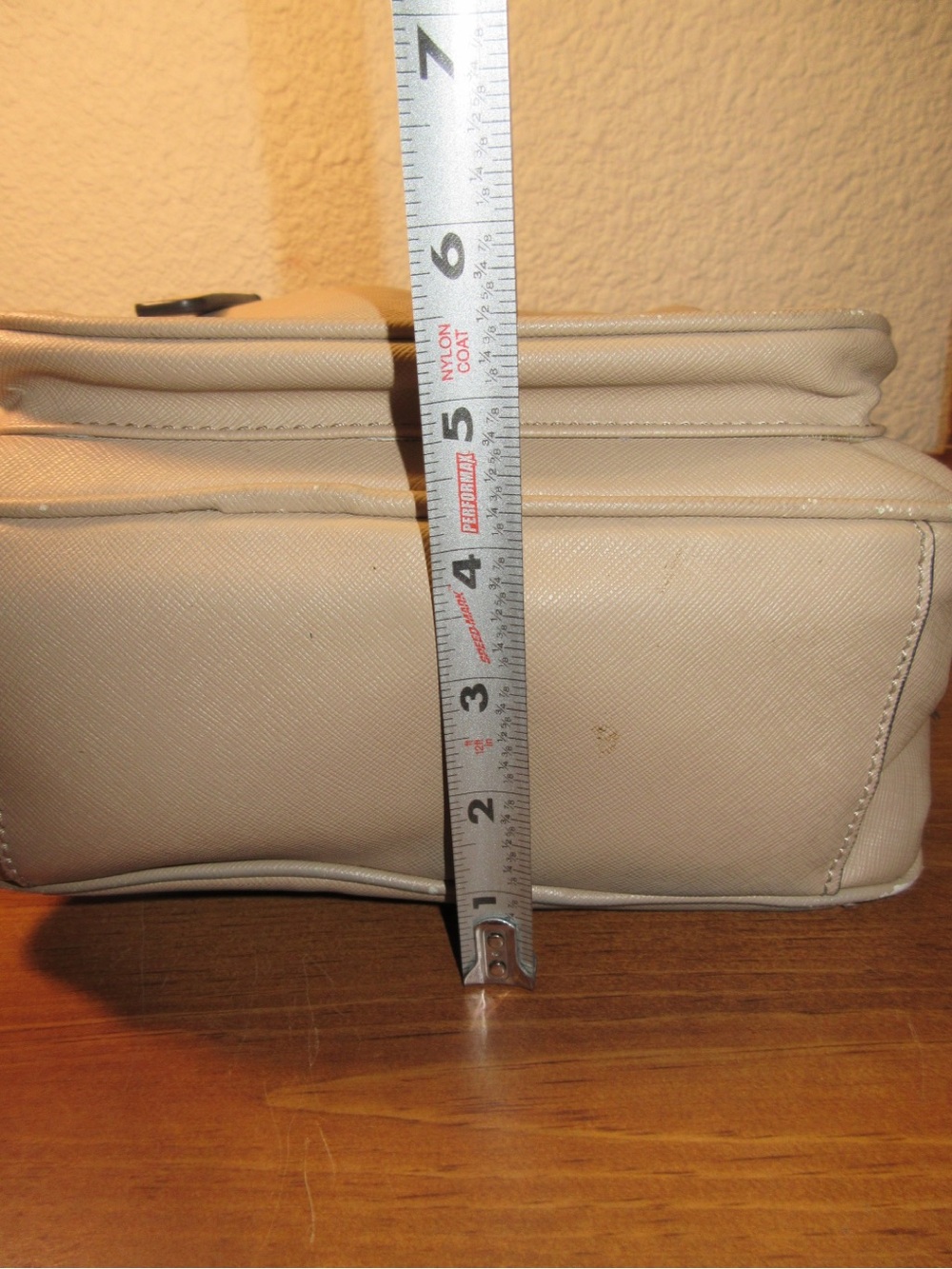 GUESS Beige/Cream Mini Backpack with Front Zip Pocket - Picture 9 of 12